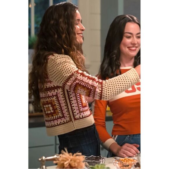 MINKPINK Norah Crochet Sweater Women’s Size‎ Medium - Picture 3 of 10